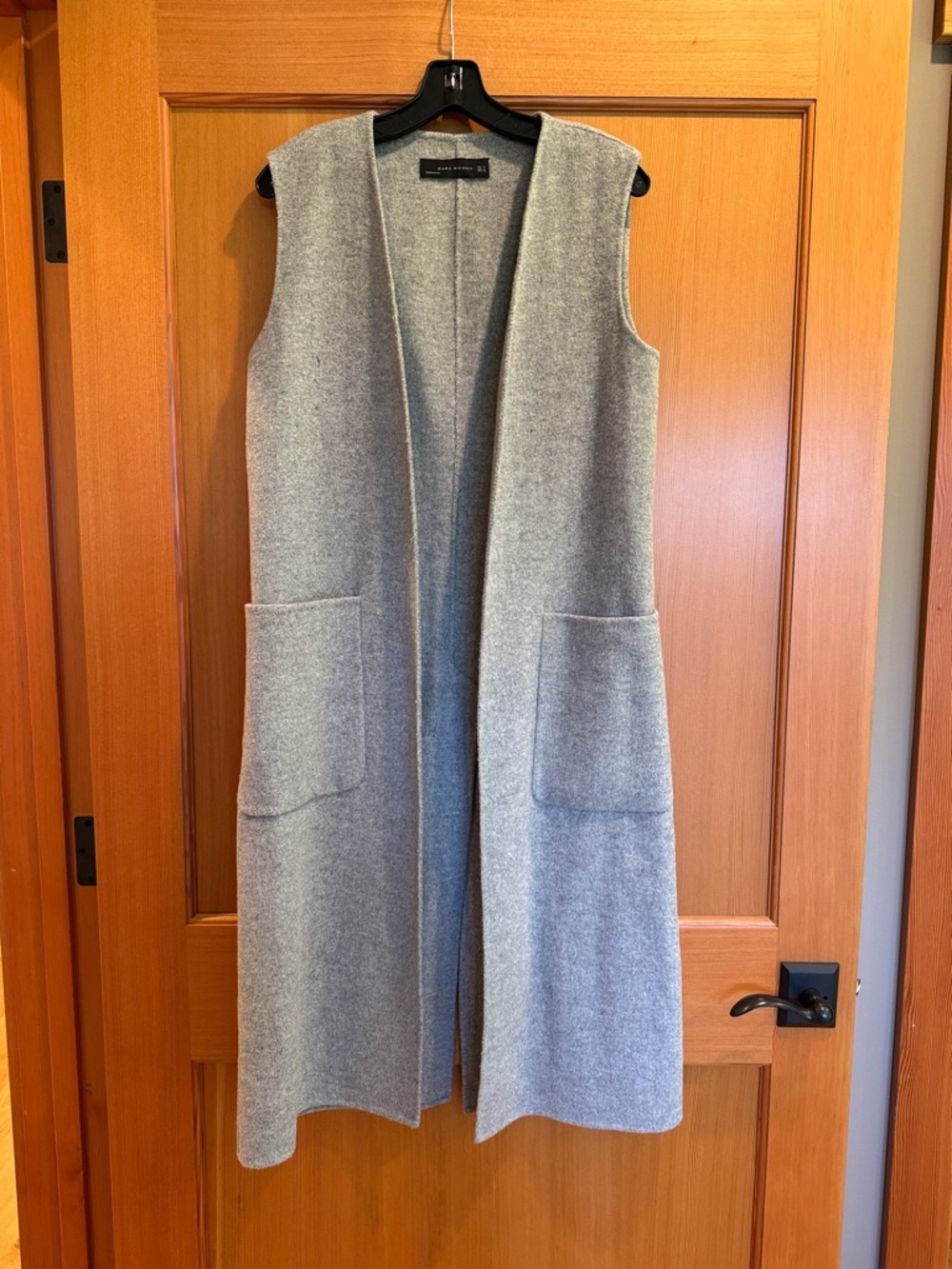 Zara Woman Light Gray Knit Vest